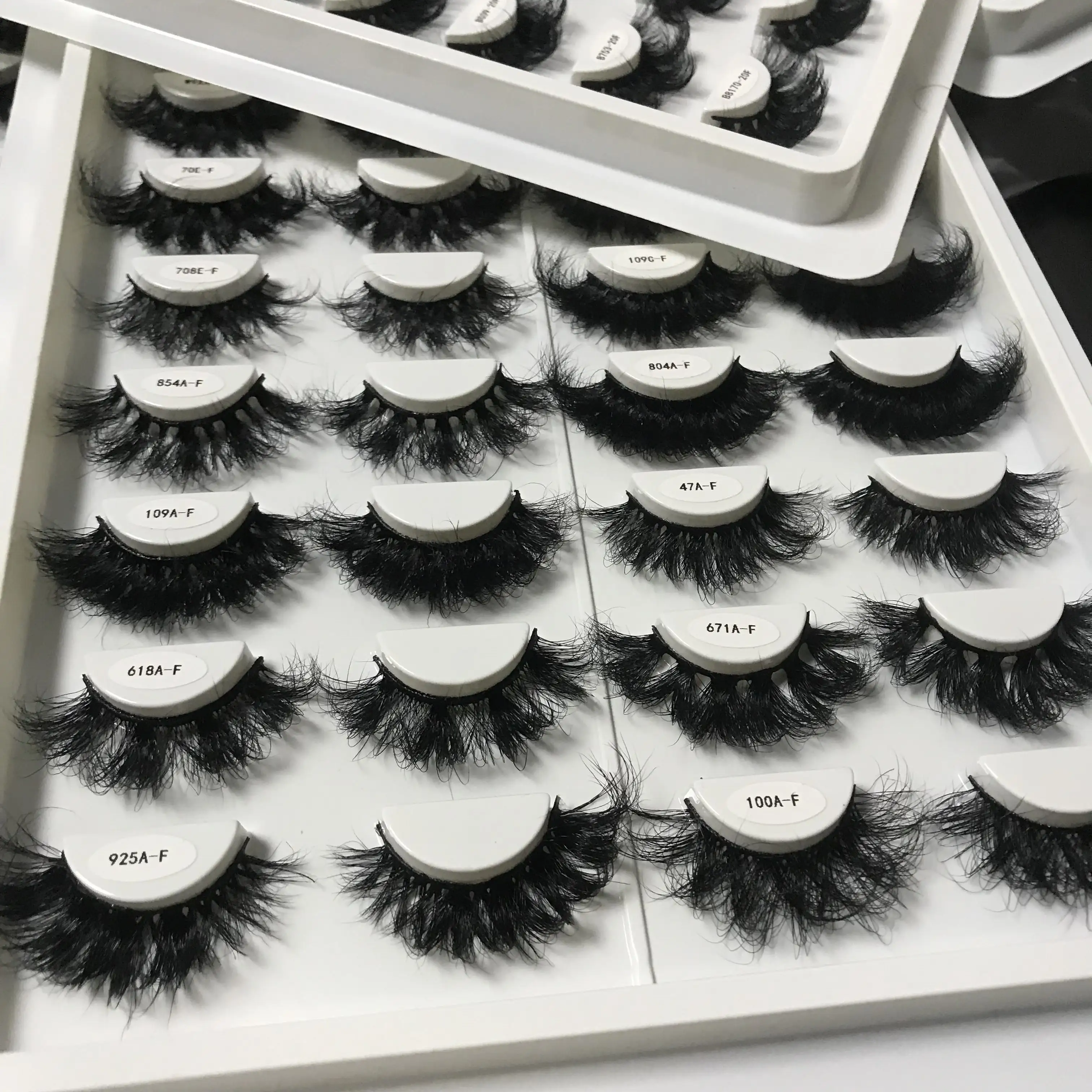 Ciglia finte umane all'ingrosso cils 20mm lash fluffi pestaas visone striscia naturale russo finto visone ciglia all'ingrosso visone ciglia