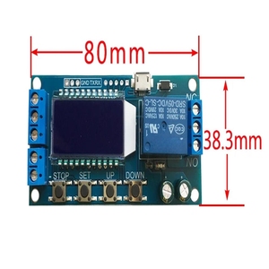 Micro USB digitale Display LCD tempo di ritardo modulo relè DC 6-30V controllo multifunzione Timer interruttore modulo ciclo di Trigger - Product Image 1