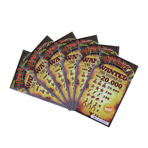 Creative Pull Ticke Cards Designs Digital Printing Open Win Prize Card Hot Selling Thematic Design Pull Tab Tickets - Product Image 5