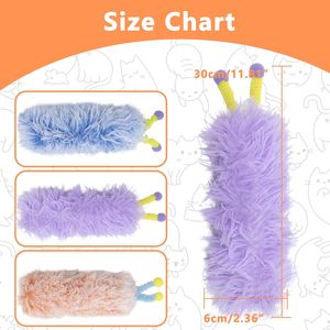 Juguetes de hierba gatera directos de fábrica, juegos de gatos de autoentretenimiento de felpa larga, gatos divertidos duraderos con función chirriante multicolor - Product Image 2
