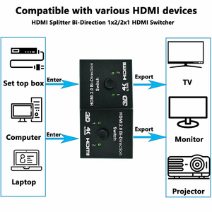 Oonjiey-herramienta idireccional para monitor HD, 4K HDwitwitwit2 2 2x1 o 1x2 Hwitwitwitwitwitwitwitcher 2 Inputs 1 ututput