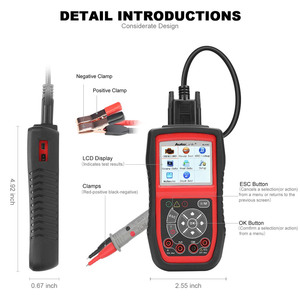 Autel Autolink AL539B车载诊断2扫描仪12v面糊测试仪汽车分析仪DC交流光度计3合1读码器PK al539免费更新 - Product Image 5