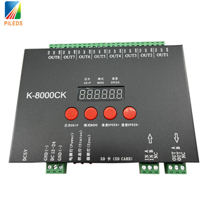 K-8000CK K8000CK цифровой DMX SPI контроллер сигнала с SD-картой ручное светодиодное программное обеспечение Edison программирование для управления освещением