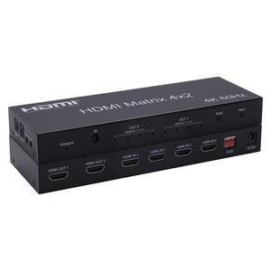 Sofly 4K Hdmi Matrix <strong>4</strong> <strong>Input</strong> 2 <strong>Output</strong> 4X2 Video Switcher With Audio Out Hdmi Matrix - Product Image 1