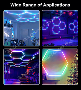 Großhandel Custom Safety Fernbedienung Sechseck Beleuchtung RGB LED Arbeits scheinwerfer 12V RGB Licht