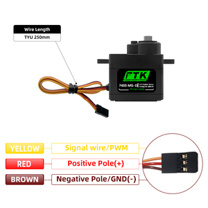 Ptk 7455 mg-D <span class=keywords><strong>servo</strong></span> nhà máy DIY 9 gam kỹ thuật số kim loại bánh răng cho EPP F3P RC Mô hình cho Hitec HS-65 ở cùng một mức độ" - Product Image 5