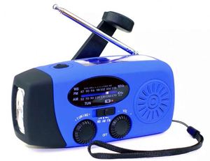 Newest Portable Solar Hand Crank Dynamo Emerncy Radio <strong>LED</strong> Torch and Clock Function <strong>Wind</strong> <strong>up</strong> AM/FM Band - Product Image 3