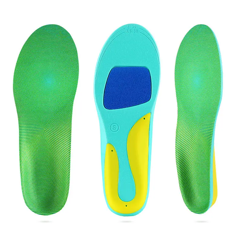 Sol dalam sepatu dukungan lengkungan kustom untuk kaki datar sisipan Orthotic untuk Plantar Fasciitis untuk mengurangi tekanan dan nyeri kaki