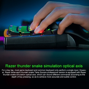 Razer tártaro Pro Gaming teclado 32 llaves programable retroiluminación teclado con cable (negro) - Product Image 2