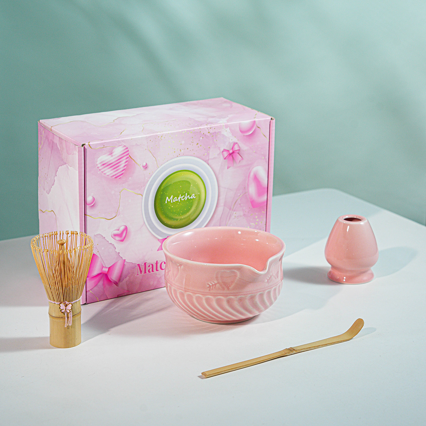 Rose 4p/ensemble
