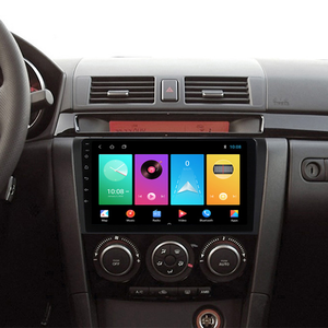 แอนดรอยด์4คอร์ระบบ GPS นำทางรถยนต์มัลติมีเดียพร้อมหน้าจอสัมผัสเครื่องขยายเสียงแดชบอร์ดแบบพกพาสำหรับ MAZDA 3 2004-2013
