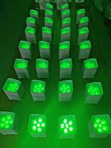 6-in-1 6x18W Wi-Fi kablosuz DMX LED Par Uplights 18W RGBW pil işletilen sahne projeksiyon gece kulübü ışıkları E27 tabanı ile - Product Image 4