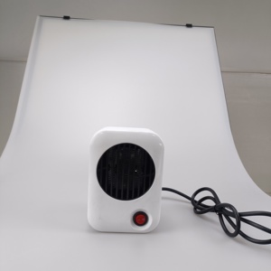 迷你PTC陶瓷加热器600瓦黑色PTC-11A台式加热器白色