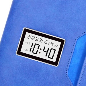 Smart <strong>A5</strong> Tri Fold Notebook Agenda with Power Bank Time <strong>Display</strong> Fabric Cover Leather Lork Spiral Style Promotional Note <strong>Book</strong> - Product Image 5
