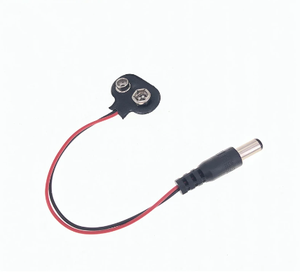 100 pezzo DC 9V cavo di alimentazione a pulsante della batteria con fibbia del cavo di alimentazione connettore CC per Arduino Uno R3 connettore Jack fai da te - Product Image 3