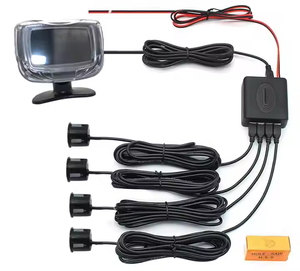 Conjunto de Sensor de aparcamiento para coche, pantalla LCD, alarma, 4 sensores de Radar, Monitor de Radar de marcha atrás, sistema Detector, sistema de cable - Product Image 2