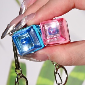 พวงกุญแจลดความเครียดด้วยปุ่มสวิตช์โซ่กุญแจดีไซน์โลโก้แบบ DIY - Product Image 4