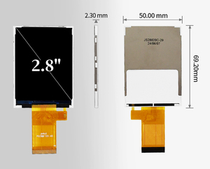 Polcd 2,8 pulgadas 240*320 pantalla LCD transflectiva ST7789T3 interfaz Mcu Spi 2,8 "IPS TFT LCD Módulo de pantalla - Product Image 6