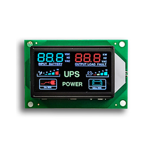 Kunden spezifischer LCD-Hersteller Chip an Bord Schwarzer Bildschirm 6-stellige HT1621-Farb-Sieben-Segment-Anzeigemodule für USV-Strom versorgung - Product Image 1