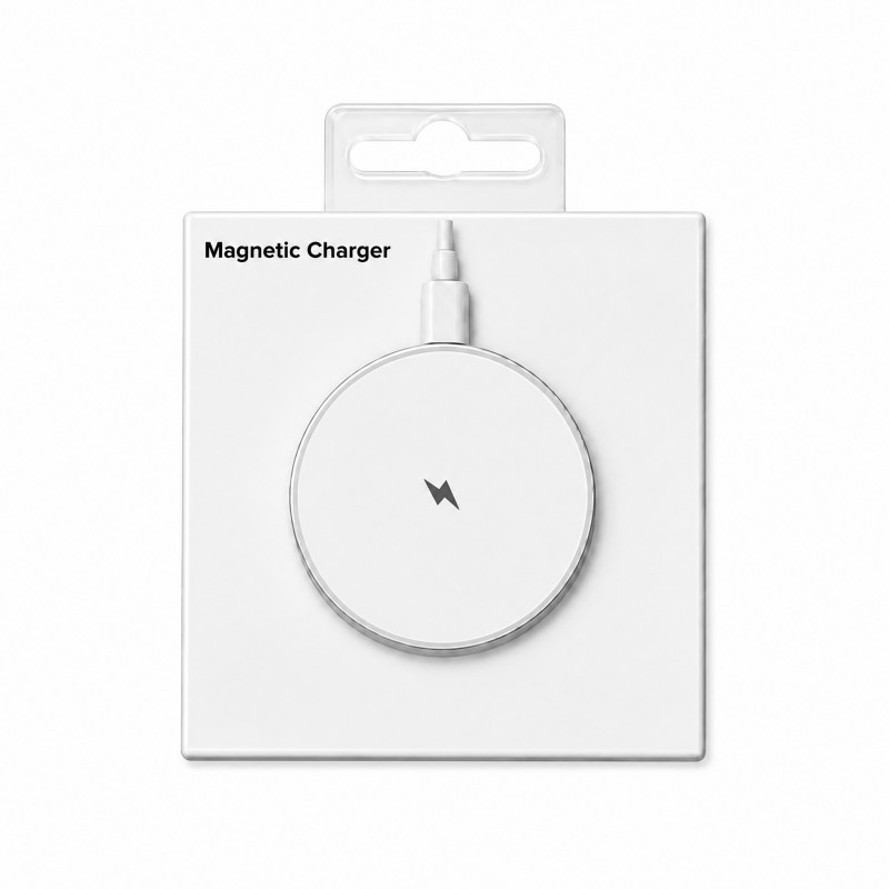 Chargeur sans fil blanc 15W