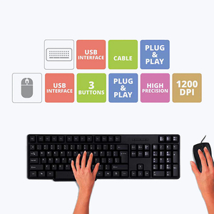 Custom French Spain Russian <strong>Keyboard</strong> <strong>Computer</strong> <strong>Keyboard</strong> Mouse Combo USB Wired <strong>Keyboard</strong> and Mouse Combo for Desktop Laptop PC