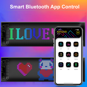 Smart LED Light String Soft Screen Display, USB-Anschluss und DIY-Programmierung Text dekoration