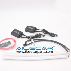 ALK 30/60/90CM beyaz/koşu Amber zikzaklı akan LED esnek kristal şerit sıralı DRL gündüz koşu için 12V led çubuk - Product Image 6