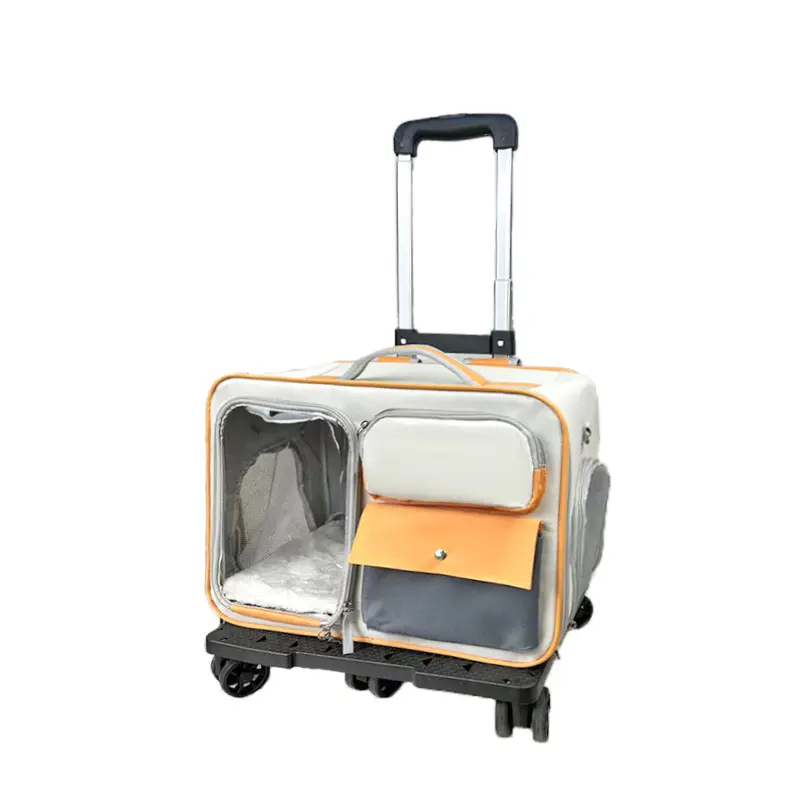Kedi çantası evcil hayvan sırt çantası dışında şeffaf büyük kapasiteli anti-kaçış tasarım ayarlanabilir kayış çanta evcil hayvan çantası seyahat taşıyıcısı