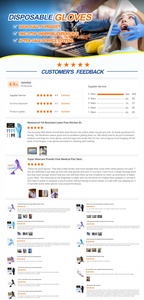 Chúng tôi kho bột miễn phí dùng một lần Ice Blue Nitrile kiểm tra micro-touch y tế touchntuff Găng tay phòng thí nghiệm - Product Image 3