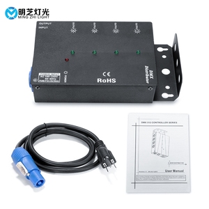 4 yollu izole DMX Splitter amplifikatör dağıtıcı 3 pinli çıkış hareketli kafa ışık Par ışık konser düğün Par - Product Image 2