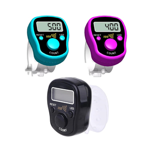 Contador de conteo digital ajustable, contador de dedos de mano, un botón, contador digital LED - Product Image 1