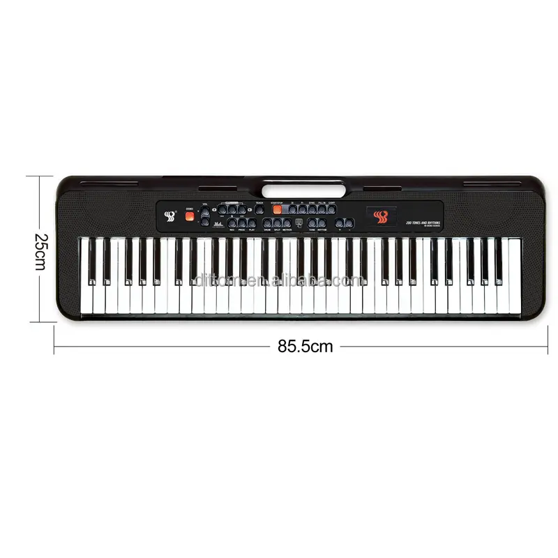 61 клавиша электронная клавиатура портативная музыка многофункциональное электронное пианино музыкальное с микрофоном