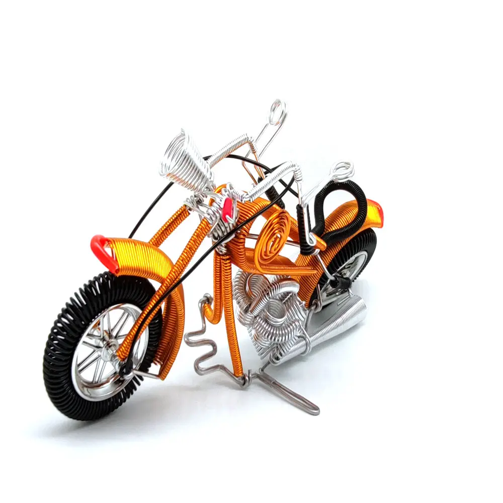 Beautiful Craft boy Birthday Gift Aluminum Wire Decorative Motorcycle Craft gift business gift