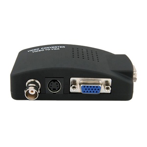 Convertidor de video BNC a VGA de fábrica Entrada BNC a salida VGA Entrada de s-video compuesta a PC Adaptador de salida VGA Caja de interruptor digital