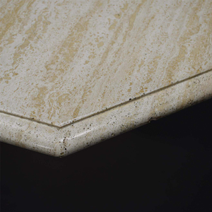 石材家具基座八角形石灰华顶咖啡餐桌定制六角形大理石桌子 - Product Image 3