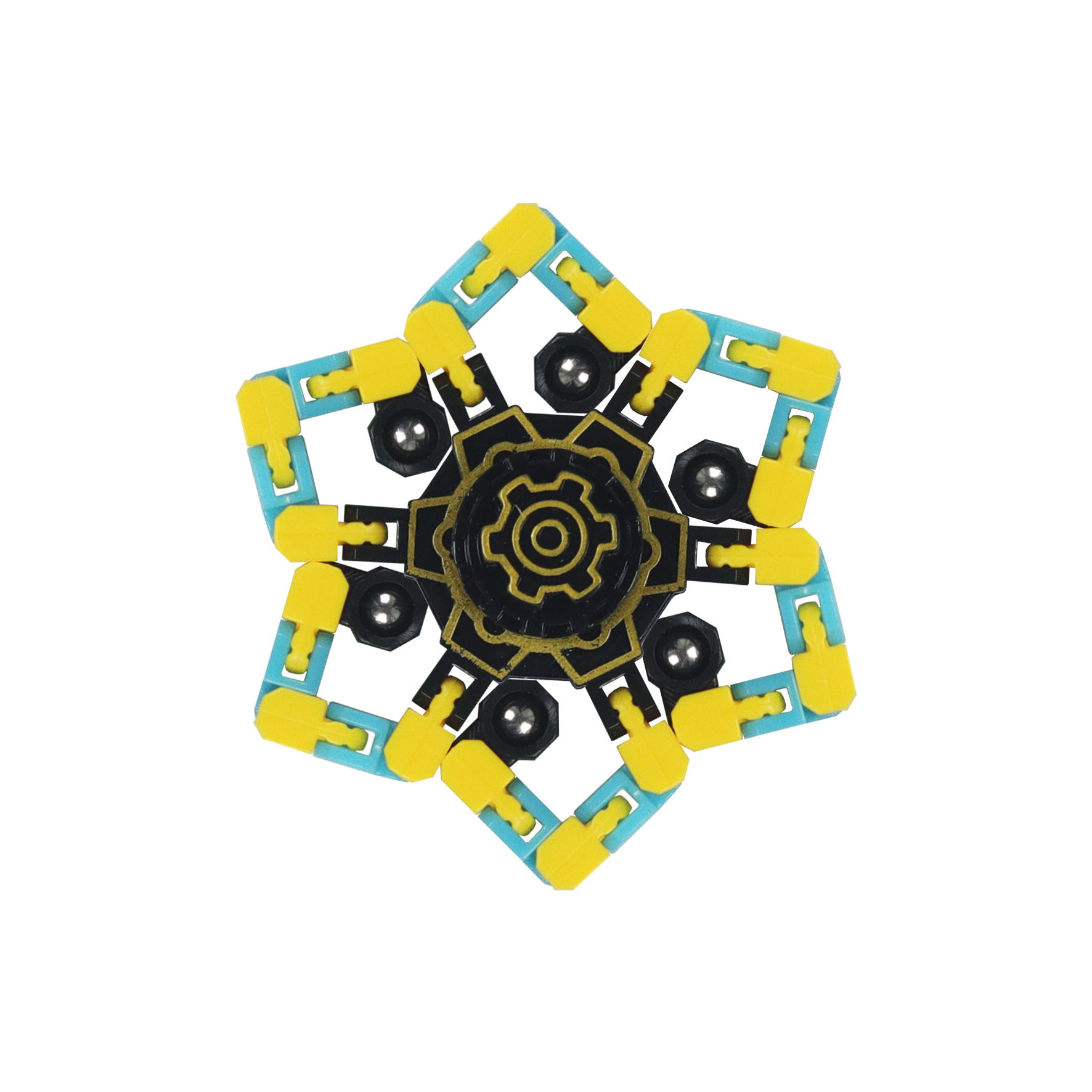 Glow in the dark yellow blue