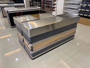 新设计超市柜台餐桌杂货店现金柜台结帐柜台 - Product Image 3