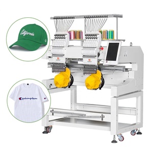 9針2ヘッド産業用コンピューター刺Embroidery刺Embroideryスクリーン印刷機価格20針レーザー切断装置付き - Product Image 1