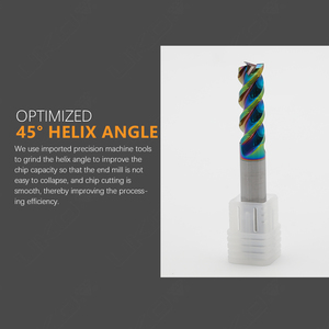 Özel u-şekil çip tasarım tek flüt <span class=keywords><strong>3mm</strong></span> freze end mill kesici alüminyum