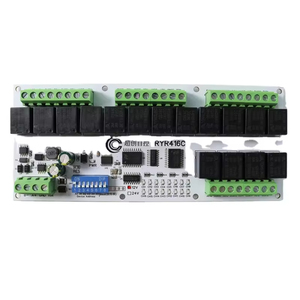 RYR416C DC 24V 16 Channels IOT RS485 Modbus Relay Easy Setup Network PC <strong>UART</strong> Industrial Control Switch Module for PLC HMI TP PTZ - Product Image 1