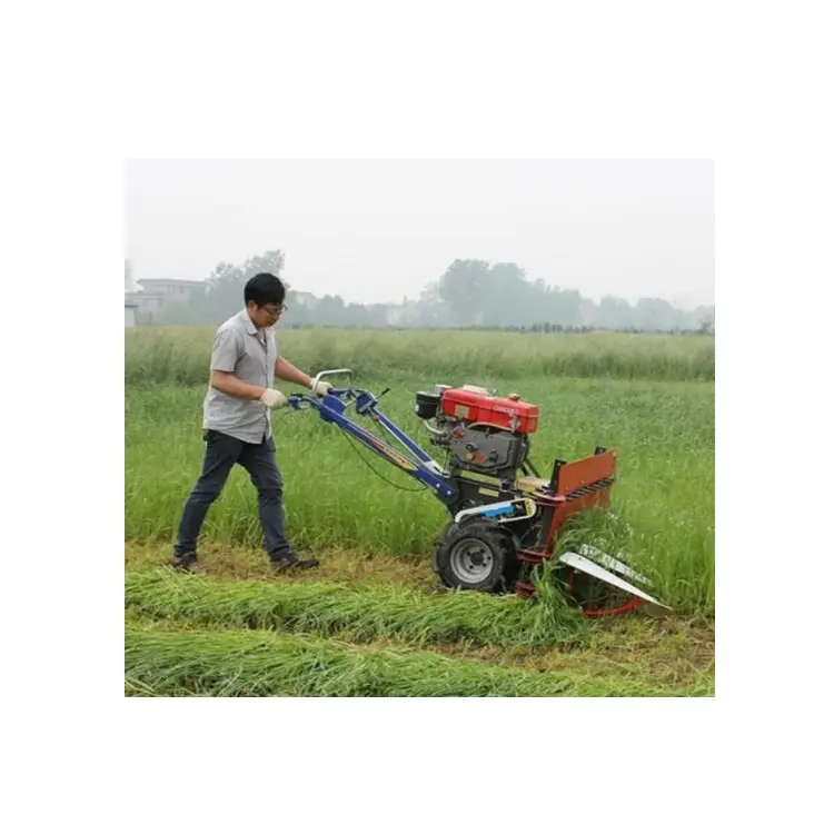 Cosechadora manual autopropulsada, cultivador eléctrico de arroz, chili, ensilaje, alfalfa, para granja de tamaño mini