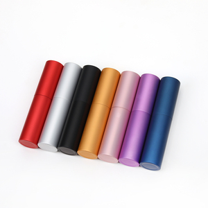 Biểu Tượng Tùy Chỉnh 8Ml 10Ml Nhôm Mini Xách Tay Du Lịch Màu Đen Matte Twist up Refillable Nước Hoa <span class=keywords><strong>Atomizer</strong></span> Chai - Product Image 3