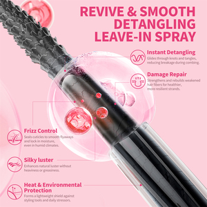 Spray Anti-Crespo per Capelli Etichetta Privata 100ml Trattamento Naturale Riparatore con Burro di Karité Spray Districante - Product Image 2