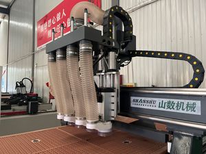 Máquina de carpintería CNC 1325 personalizable, enrutador de cabezales múltiples de 4 procesos para anidar grabado, corte, engranaje de vacío - Product Image 4