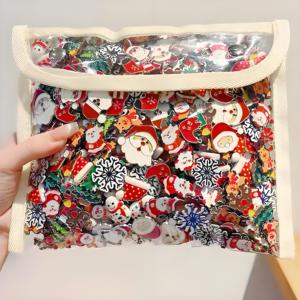 Özel Mix toptan yeni noel broş fotoğraf dekorasyon Pin sabit giyim aksesuarları hediye için sevimli karikatür rozeti - Product Image 2