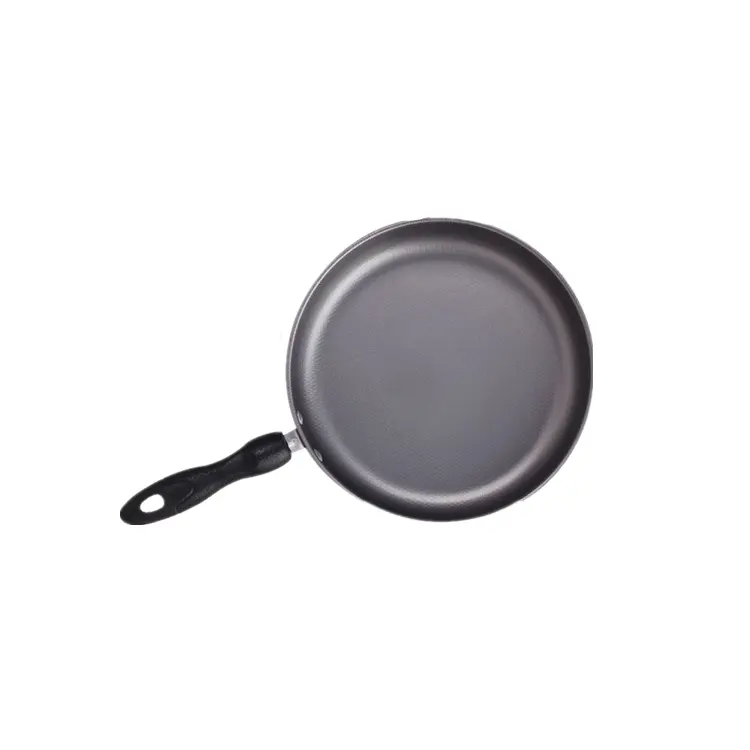 Produto principal da fábrica de moda popular bom preço non stick fry pan com punho plástico