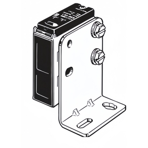 Sensor fotoeléctrico configurable por distancia serie con transductor de caja metálica para detectar piezas de trabajo de varios colores