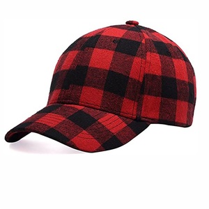 Özel Snapback ayarlanabilir pazen Tartan erkekler ve kadınlar için ekose beyzbol kapaklar kontrol - Product Image 1