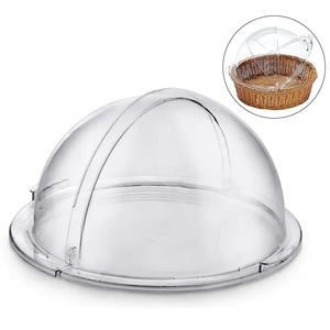 <strong>PC</strong> <strong>Dome</strong> <strong>Cover</strong> Movable Food <strong>Cover</strong> Clear Plastic Round Bread Food Roll Top <strong>Cover</strong>