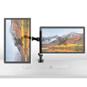 Fabrika toptan 13 "-32" ekran ayarlanabilir çift çift monitör c-kelepçe ile kol standı dizüstü danışma dağı - Product Image 2